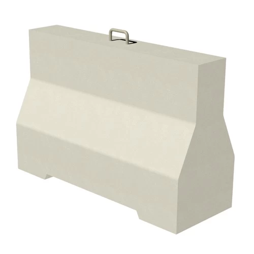 حواجز خرسانية بدون تسليح بمقاس 100×85×50 سم