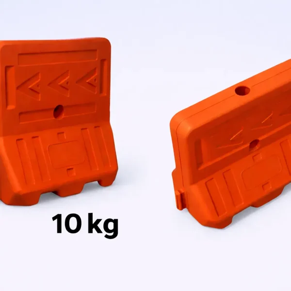 حاجز  بلاستيكي مقاس 100*100*45 سم و وزن 10 كيلوجرام