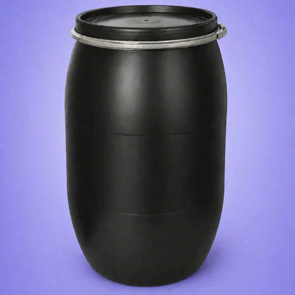 برميل بلاستيكي سعه240 لتر \ملون أسود