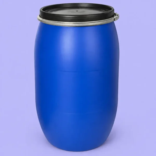 برميل بلاستيكي سعه240 لتر \ملون أزرق