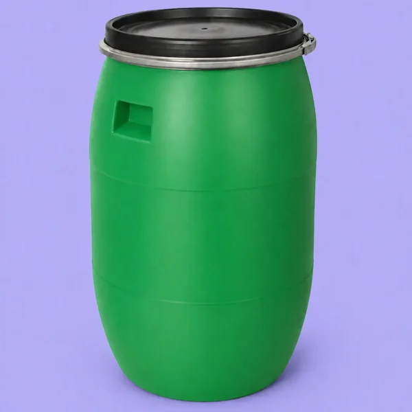 برميل بلاستيكي سعه240 لتر \ملون أخضر
